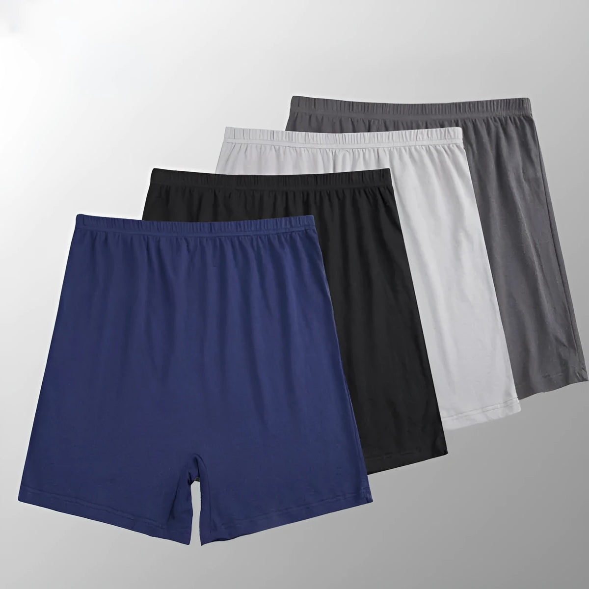 Men's solid colour modal boxers on a white background, showing the high waist design.