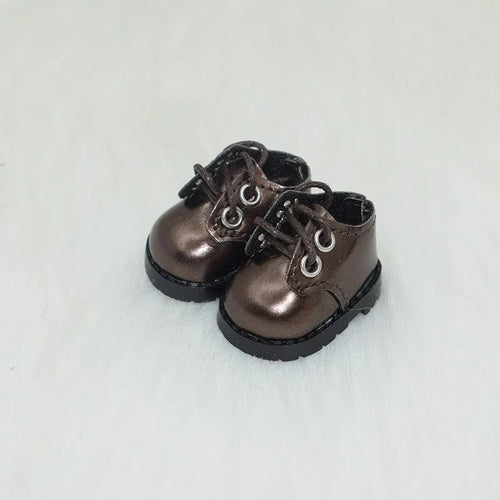17cm doll replacement shoes in multiple colours including black boots, pink heels, and white leather shoes