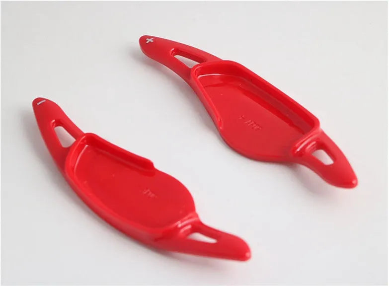 Carbon fibre steering wheel shift paddle interior modification in five colour options