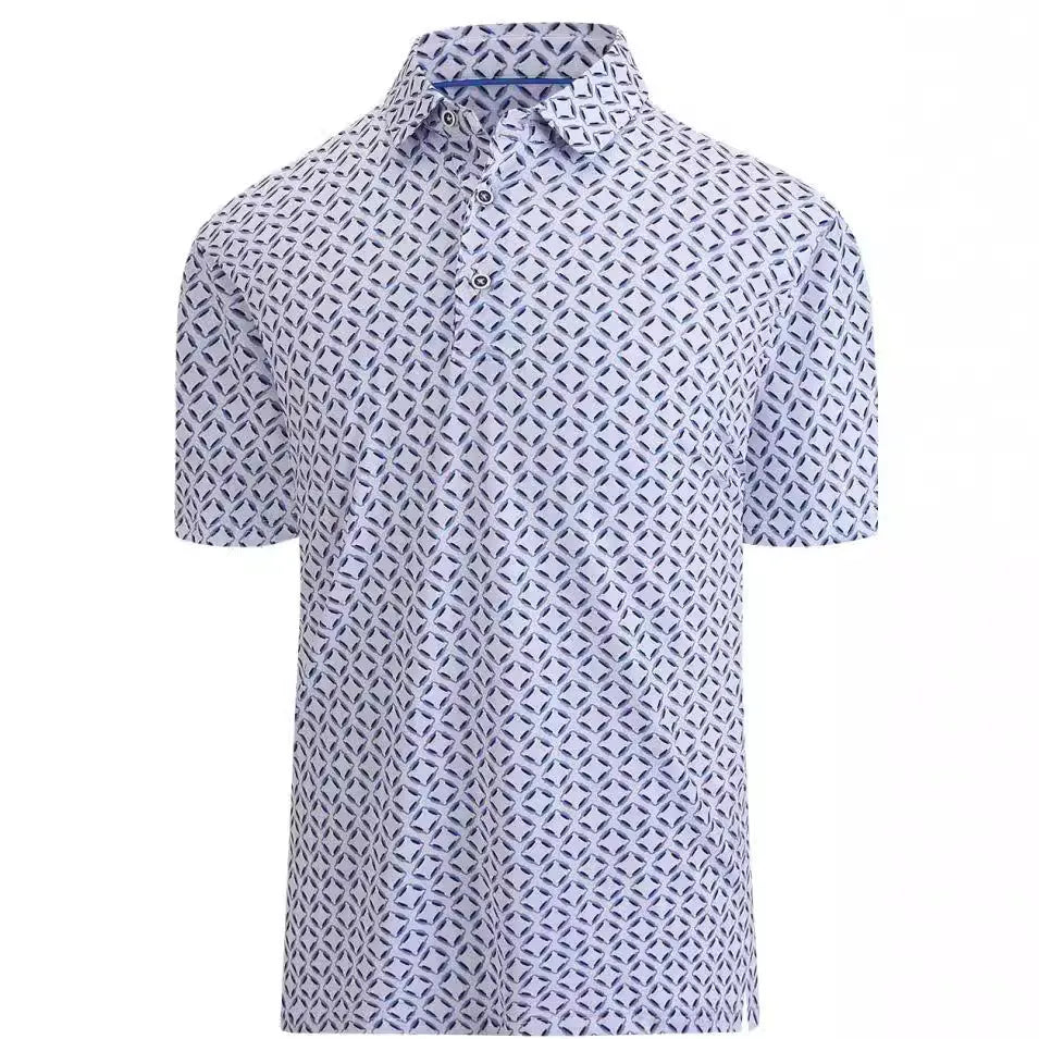 Men's 3D printed short sleeve t-shirt in Japanese retro style with zipper decorations
