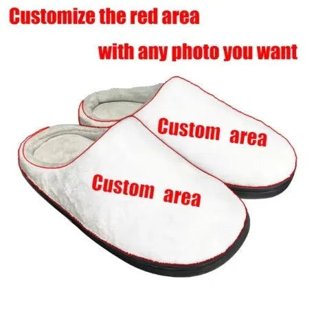 Printed cotton slippers with flannel lining, showing pattern design and TPR sole