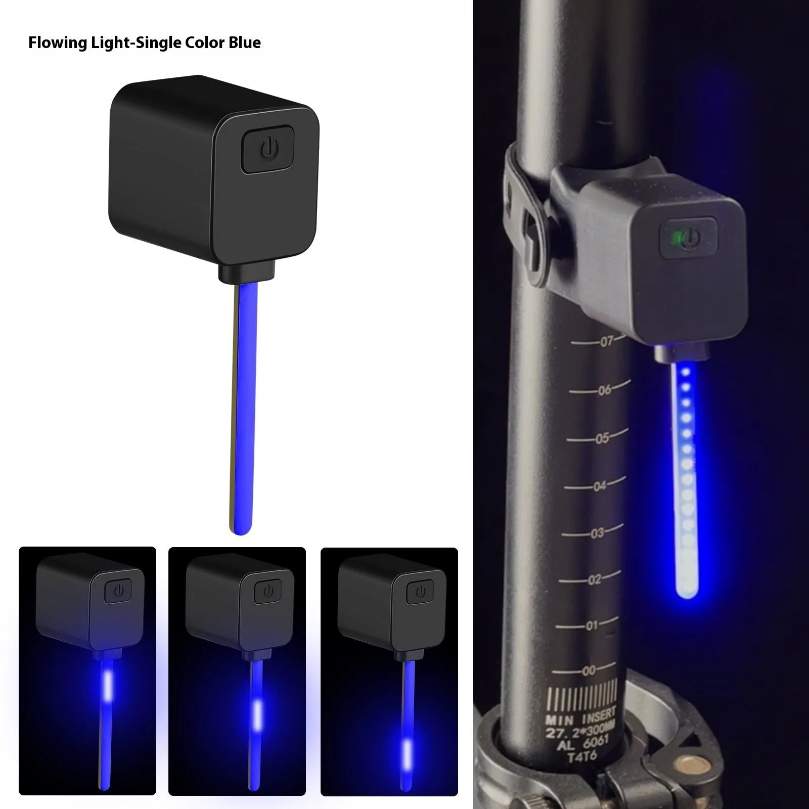 Bicycle taillight safety indicator lamp with multiple flashing modes for night riding