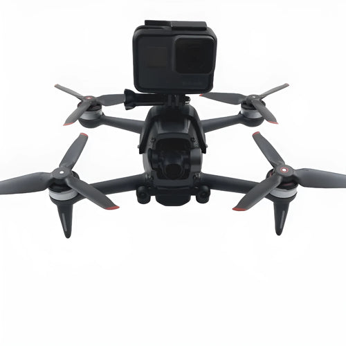 3D printed action camera expansion bracket with soft sponge padding for drone mounting
