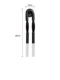 Horse hair wall chandelier with iron body in black modern simplicity style