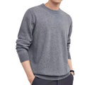 Men's standard wool pullover sweater in regular fit for business casual autumn winter wear