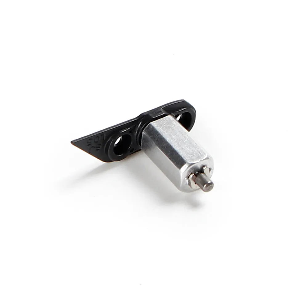 Set of three metal drone rotating shafts: front axle, left rear axle, and right rear axle.