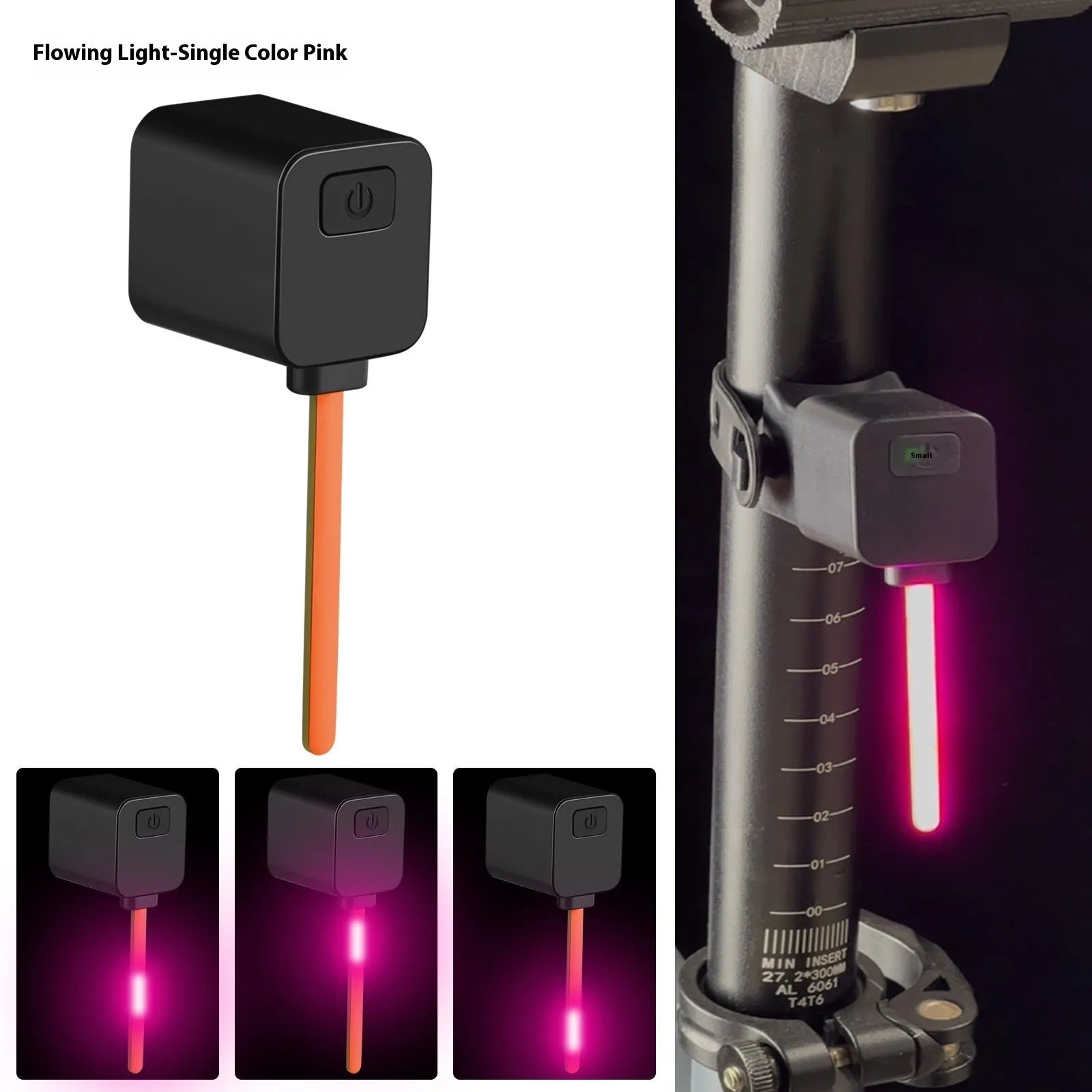 Bicycle taillight safety indicator lamp with multiple flashing modes for night riding