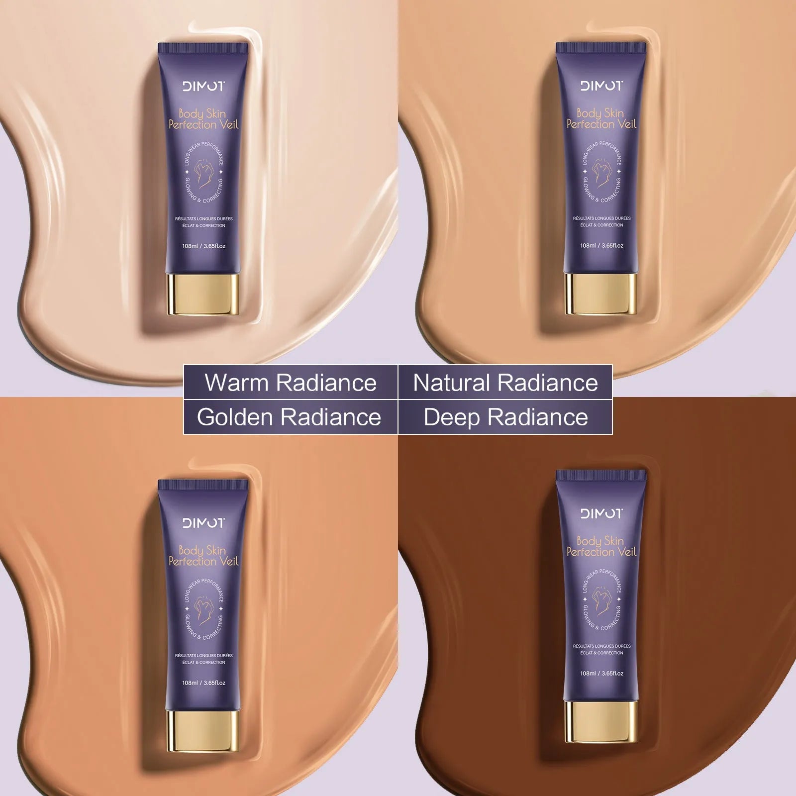 108ml tube of waterproof body concealer cream with integrated applicator brush for covering tattoos.