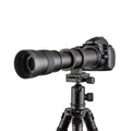 420-800mm manual focus telephoto zoom camera lens with metal barrel and 67mm filter thread