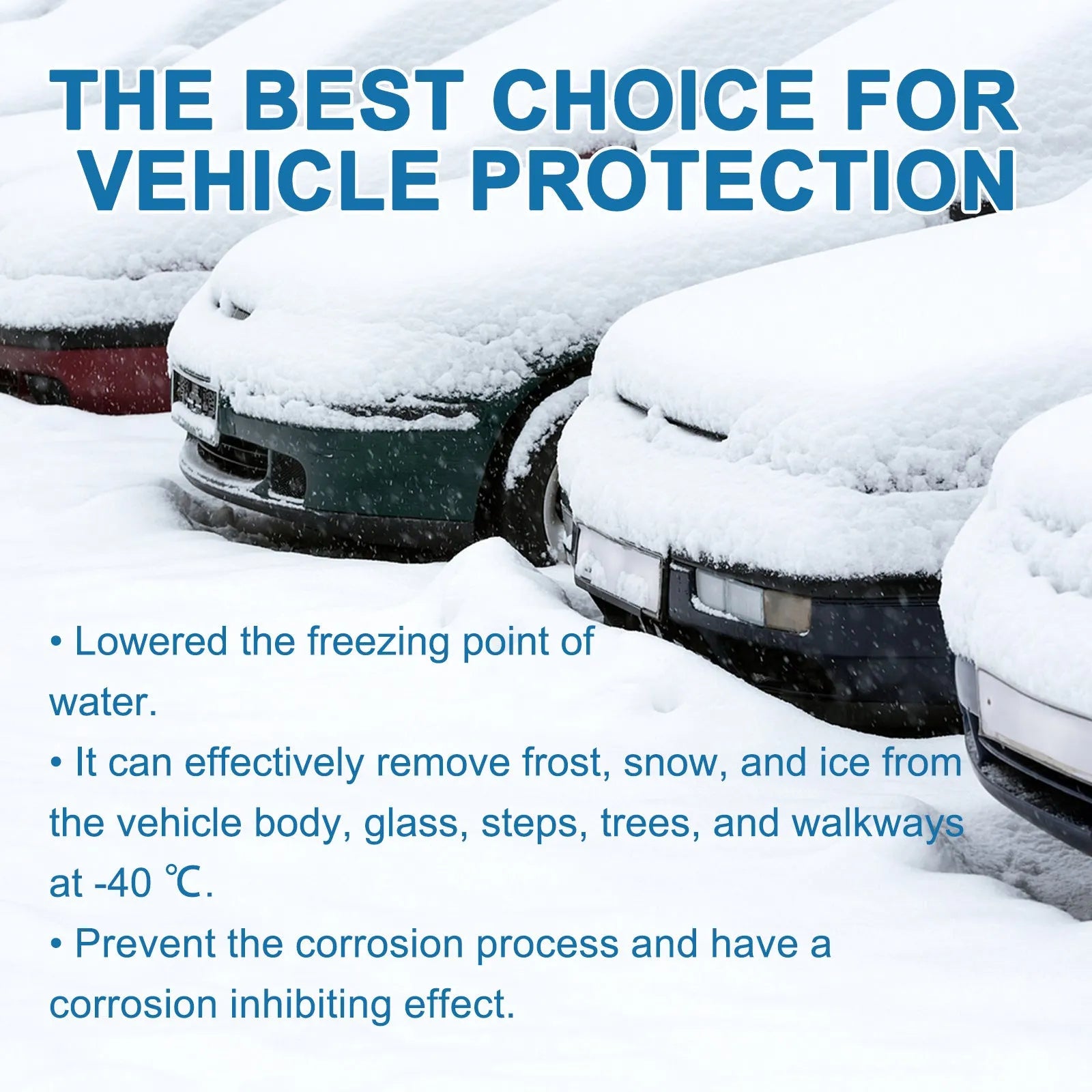 Car deicing effervescent tablet 12.7 cm by 12 cm pack of 20 for snow and frost removal