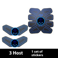 Eight-piece abdominal muscle waist reduction massage patch set in various styles with PU leather and silicone construction