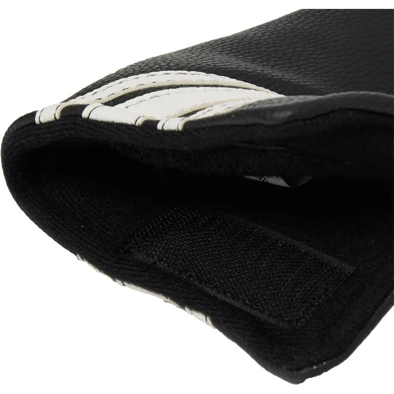 Black PU leather golf push rod cover for protecting club shafts