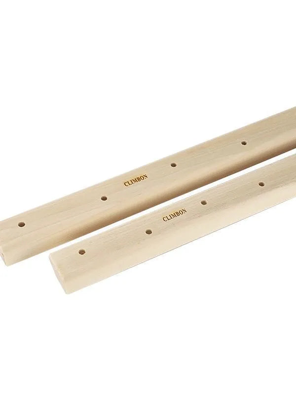 Set of three solid wooden fingerboards for grip strength and pull-up training