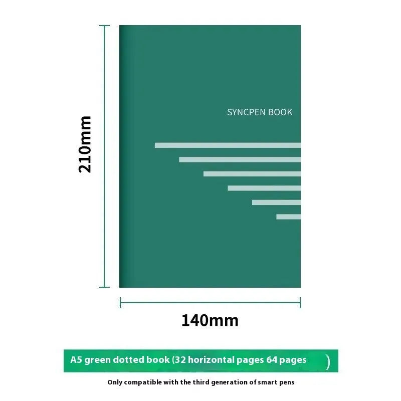 Loose spiral notebook core with 64 pages and three refill types for six-hole binder replacement