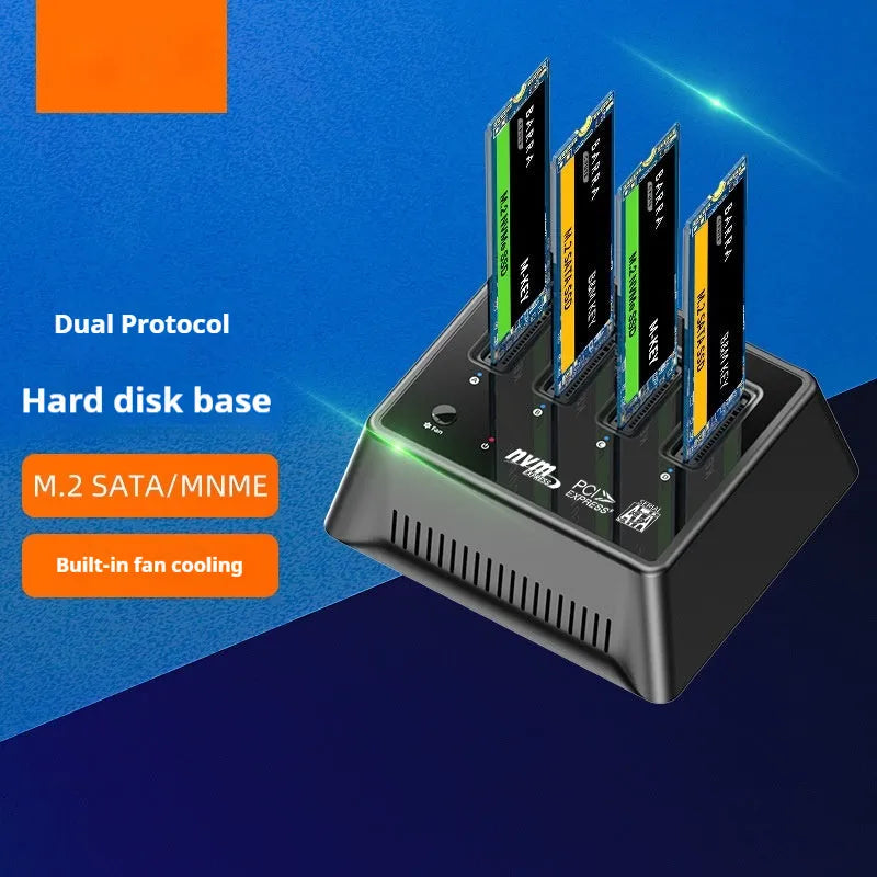 Aluminium M.2 dual protocol SSD mounting base in K30174P2 colour.