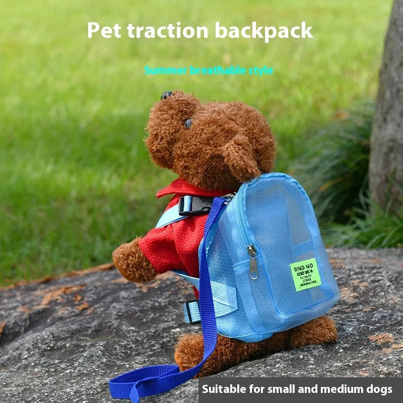 A solid-colour breathable backpack for carrying a small dog, shown in dark grey.