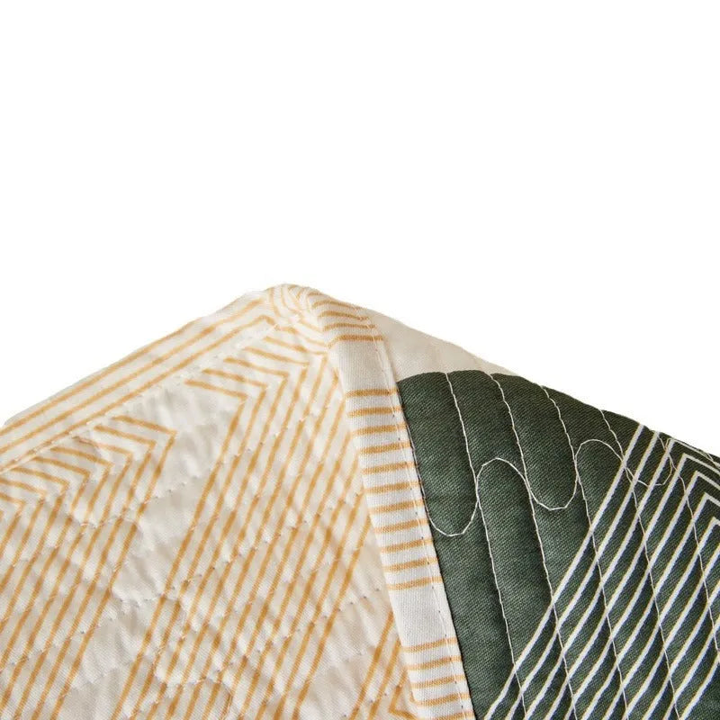Pure cotton printed bed sheet set in a modern design for a 2.2 metre bed, showing two size options.