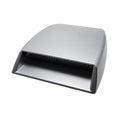 Black ABS plastic simulated car air vent decoration accessory with realistic dimensions.