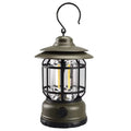 Portable camping lantern headlamp in dark green, black, or red colours with super bright illumination for hands-free use