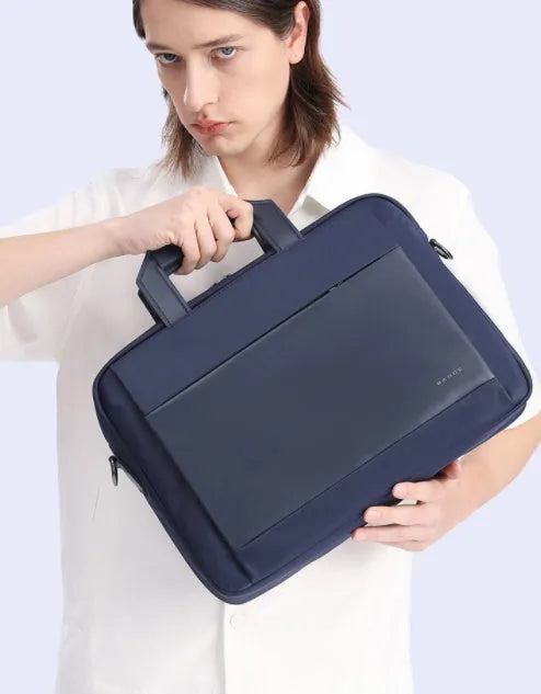 Large capacity Oxford cloth computer bag for 15 inch laptop, black solid colour