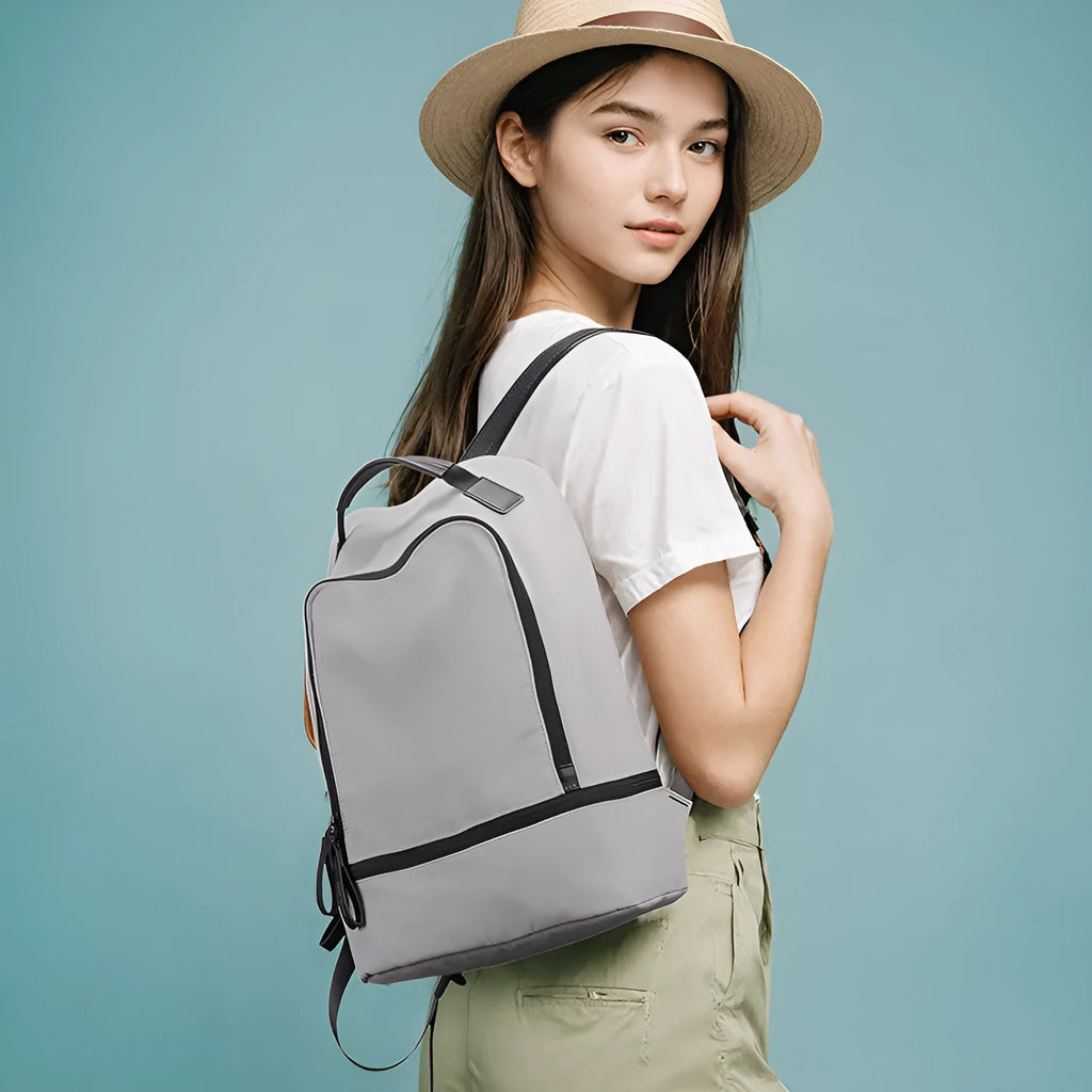 Marco Leideng ultra light Oxford cloth backpack in blue black colour with urban simplicity style