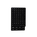 70 anti-static silicone keyboard key cap stickers in black, clear, mint green, pink, and purple, 17x11x1.5mm each, for long nail typing protection