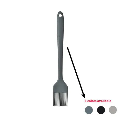 12-piece silicone kitchen utensil set with rotating storage bucket in black, includes spatula, ladel, and cooking tools