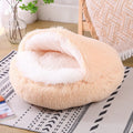 Waterproof dog kennel with warm room area in semi-surrounded cloth design
