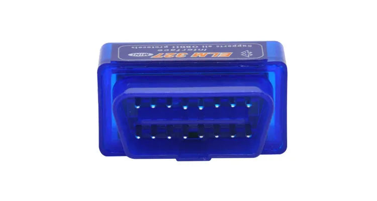 Compact OBD2 Bluetooth automotive diagnostic scanner for fault code reading and sensor monitoring