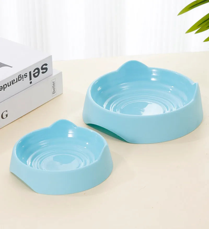 Ceramic dog slow feeder bowl with maze design in blue green or pink for small and large breeds