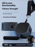 Intelligent resistance training tensioner with adjustable 2-20kg system in blue grey colour