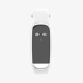 Black and white ultrasonic mosquito repellent bracelet with USB charging cable
