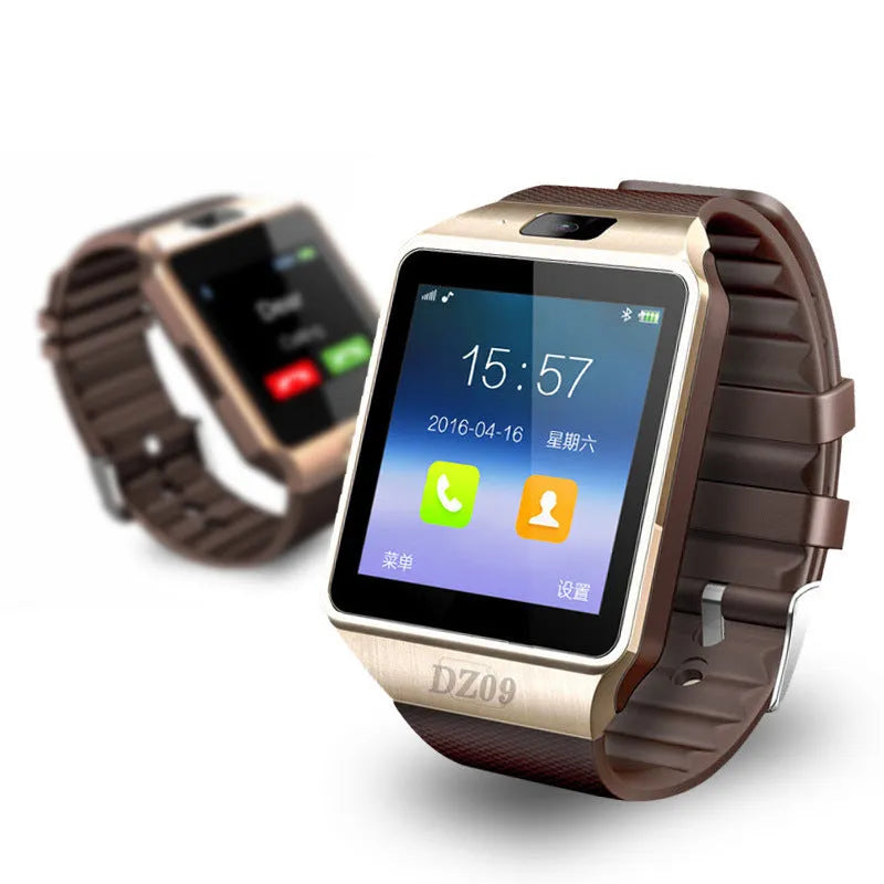 White smart watch with Bluetooth call function on a wrist, showing its 1.44-inch touch screen.