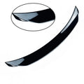 Mazda 3 Axela Exela large fixed blade tail trim spoiler in bright black finish for 2014-2021 models