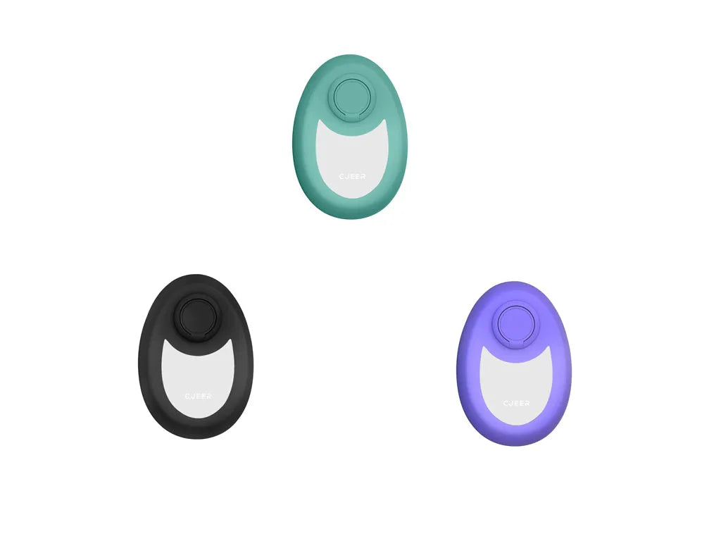 CJEER upgraded crystal hair eraser in green, a painless physical exfoliating tool with nano-glass surface and metal ring for fingers