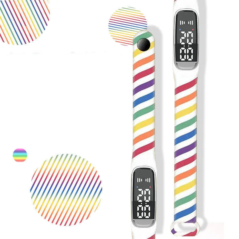 Black and white ultrasonic mosquito repellent bracelet with USB charging cable