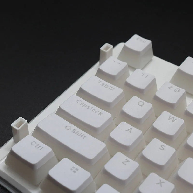 Pudding 108 key double skin PBT cream translucent keycap set for mechanical keyboard in multiple colours