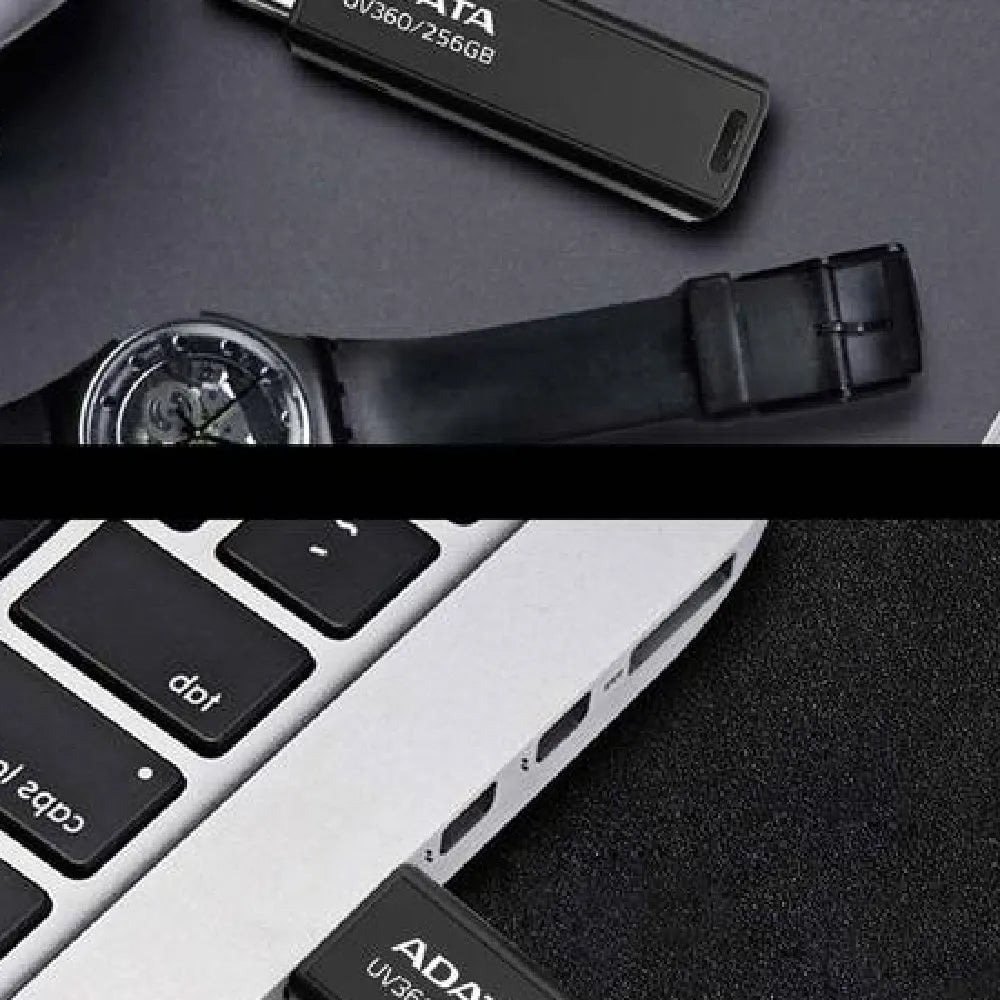 Black car-mounted USB flash drive with waterproof flex plastic case showing USB 3.2 connector.