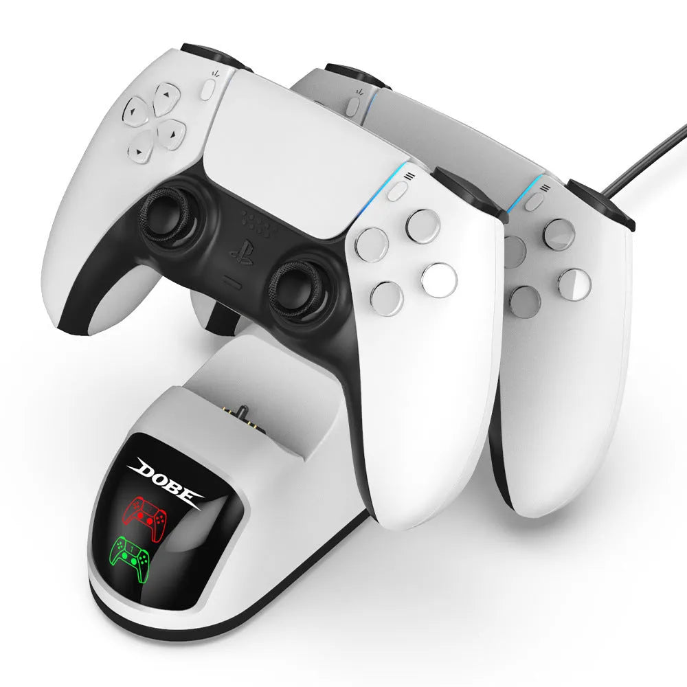 USB contact charger with LED breathing light indicator and portable handle in ABS plastic