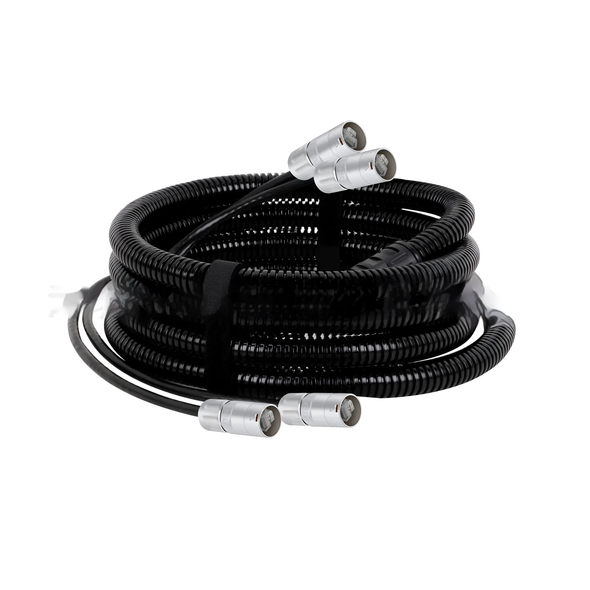 Cat5 and Cat6 ethernet extension cable with blue RJ45 connectors, showing different length options
